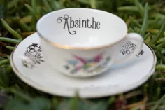 جام چای سمی - آبسنت - لیوان های خنده دار - هدیه فرعی فرانسه - هدیه عاشقان چای