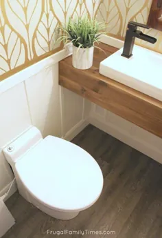 DIY: چگونه ما بدون شکستن بتن در زیرزمین خود حمام درست کردیم!
