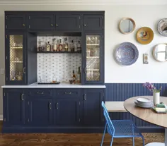 آشپزخانه های آبی زیبا که بلافاصله استرس شما را آرام می کنند