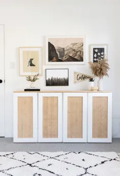 DIY IKEA CANE SIDEBOARD - مجله Adore Home