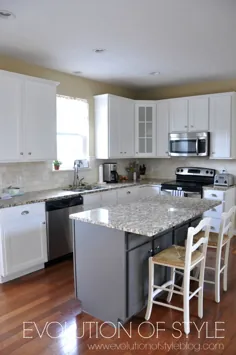 رنگ های رنگی کابینت آشپزخانه سفید مورد علاقه - تکامل سبک