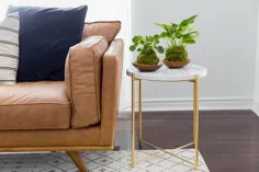 هک دکور آسان IKEA: از میز کناری ساده تا یک شاهکار مرمر |  Hunker