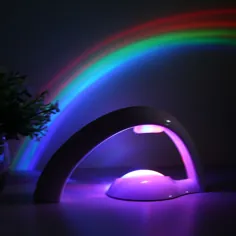 14.51 دلار آمریکا | چراغ جدید رنگین کمان LED Light Rainbow Rainbow Projector Lamp Luminaria چراغ اتاق خواب در منزل | چراغ شب رنگین کمان | پروژکتور نور چراغ شب - AliExpress