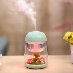 رطوبت ساز هوا داغ میکرو منظره برای هدیه دفتر خانگی کودک پخش کننده روغن معطر با تغییر چراغ
