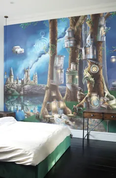 نقاشی دیواری کاغذ دیواری جادویی هری پاتر با الهام از داخلی