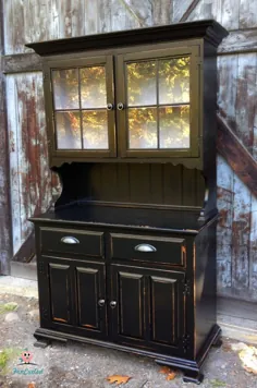 Marcie’s Black Hutch - Tuesday's Treasures