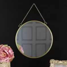 آینه دیواری دایره طلای پرنعمت