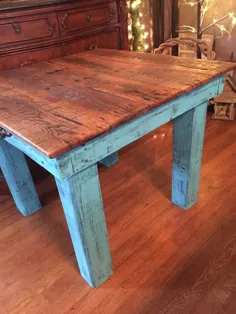 میز پایان میز جانبی مبلمان روستایی چوب اصلاح شده |  اتسی