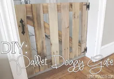DIY - Pallet Doggy Gate |  SimplyMaggie.com