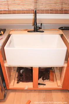 نصب سینک ظرفشویی DIY |  به سادگی زیبا توسط آنجلا