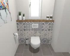 Das skandinavische Gäste-WC - 4 متر مربع