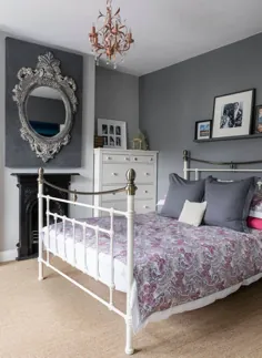 13 ایده جالب ترین اتاق خواب بنفش و خاکستری که دوست خواهید داشت