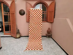 2.62 9. 9.81 فوت دونده نارنجی و سفید شطرنجی |  اتسی