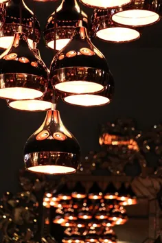 ایده های تزئین پاییز - لامپ های سقفی درخشان |  دنیای الهام بخش بوکا دوبو