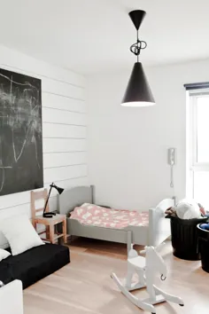 Pinterest به واقعیت قابل خرید: یک اتاق کودک نو پا آرام و مدرن به رنگ سیاه و سفید |  مامان ویرایش