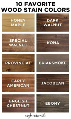 10 رنگ لکه چوب مورد علاقه