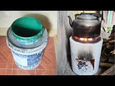 اجاق گاز راکت سمنت برای چوب |  KALAN DE KAHOY - بسیار آسان - اجاق گاز خود را در خانه بخرید @ خانه - DIY