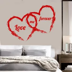 برچسب های تزئینی اتاق خواب عاشقانه وینیل دیوار عکس تزئینی هدیه منحصر به فرد (ig3611)