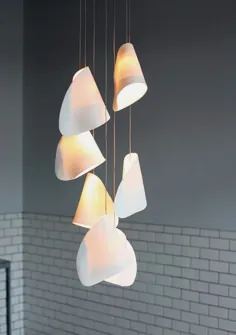 21 لامپ آویز زیبا با سایه های ظریف ظروف چینی - سری 21 - الهام بخش عالی برای طراحی ساختمان شما - ایده های طراحی خانه ، ساختمان ، مبلمان و داخلی