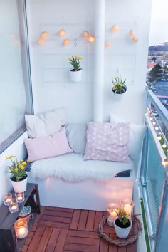Frühling auf dem Balkon mit Frühlingsblumen und DIY Windlichtern |  ars textura - بلاگ DIY