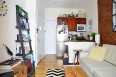 یک آپارتمان نیویورک با ابعاد کوچک 224 فوت مربع "Rebellious Chic"