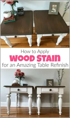 چگونه می توان لکه چوب را برای یک میز شگفت انگیز دوباره مرتب کرد