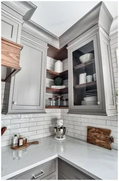 طرح آشپزخانه خاکستری