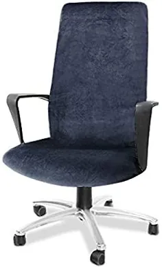 صندلی اداری CAVEEN صندلی کامپیوتر صندلی رئیس جهانی صندلی رئیس صندلی مدرن سبک ساده ساده پشت بزرگ اندازه بزرگ (صندلی شامل نمی شود) (آبی تیره ، مخملی)