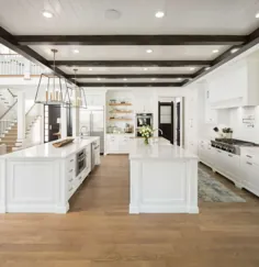 آشپزخانه های کاملاً سفید و مجنون زرق و برق دار - خانه عالی شما مبارک