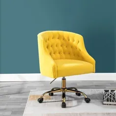 روکش صندلی مخصوص کار خانگی کلی کلارکسون ، لوئیز ، چوب مخملی / جامد به رنگ زرد ، اندازه 36 "H X 23" W X 25 "D | Wayfair