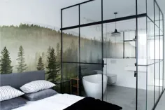 سالنامه طراحی بد: حمام دیواری شیشه ای در یک اتاق خواب