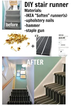 DIY Stair Runner: نحوه نصب یک DIY Stair Runner با فرشهای IKEA