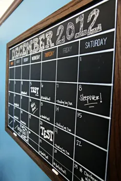 به روزرسانی اتاق خواب پرستون: یک تقویم تخته سیاه DIY
