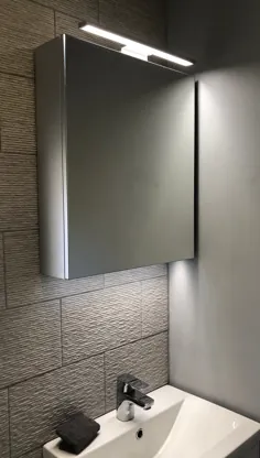کابینت آینه حمام چراغ LED 500x600mm