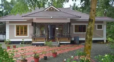 خانه ای به سبک کرالا ، هند با متراژ باغ