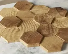 عناصر جنگل کاشی دیواری موزاییک چوبی • SurfacingSolution