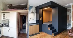 یک جعبه اتاق خواب طراحی شده سفارشی به این آپارتمان کوچک اضافه شد