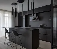 80 کابینت آشپزخانه سیاه - خلاقانه ترین طرح ها و ایده ها