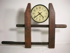 بست ساعت چوبی عتیقه کاری ساعت چوبی |  اتسی