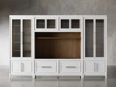 Rowan Modular Reeded Media Wall Unit |  آرهاوس