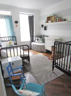 اتاق برای دو نفر: 19 اتاق خواب مشترک کودک و کودک نوپا