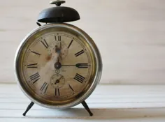علامت تجاری ساعت میز رومیزی فلزی Big Decor Clock Face |  اتسی