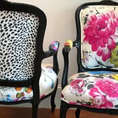 صندلی های زیبای گل فرانسه |  اتسی