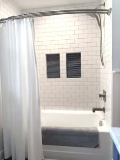 7 طاقچه حمام زرق و برق دار و ایده مورد علاقه من برای دوش - طراحی DeCocco