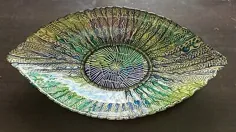Akcam ترکی شیشه ای تزئینی طاووس BOWL مرکز دکور 18 ”|  eBay