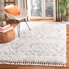 فرش یا دونده Safavieh Flokati Claudia Aztec Fringe Shag Area - Walmart.com