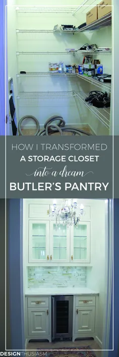 بازسازی یک کمد ذخیره سازی در یک شربت خانه Dream Butler