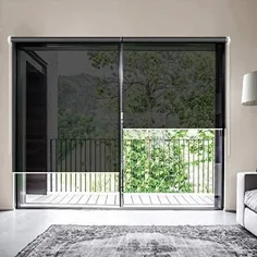 سایه های پنجره خورشیدی ZY Blinds ، 60 اینچ اینچ سیاه و سفید ، ارتقا دهنده فیلتر نور محافظت در برابر اشعه ماورا بنفش سایه های غلتکی حلقه سیم ضد آب برای ویندوز ، درب فرانسوی ، درب کشویی
