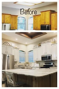 کابینت آشپزخانه قبل و بعد