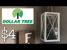 دکوراسیون DOLLAR TREE DIY FARMHOUSE ||  LANTERN آویز بزرگ